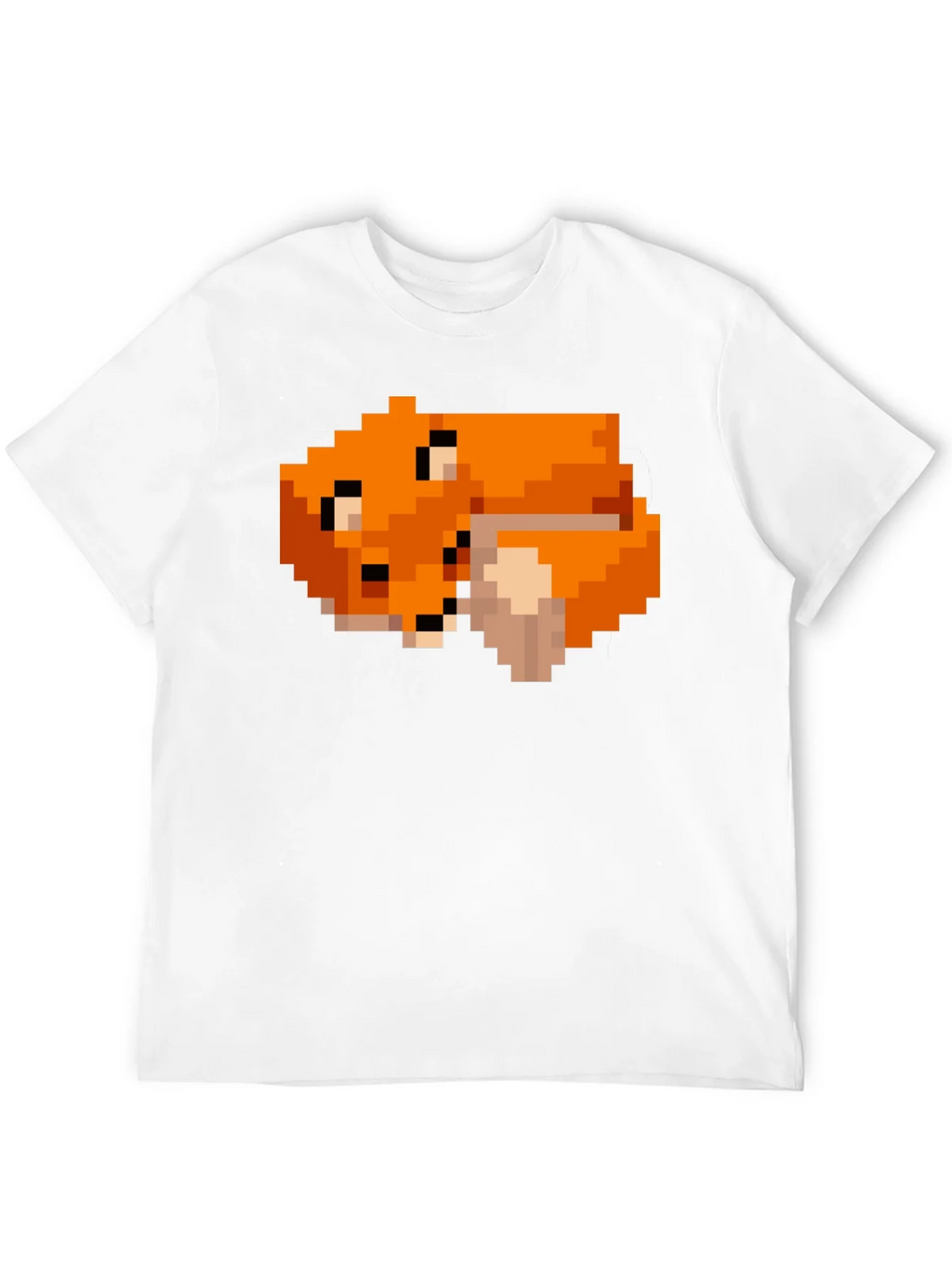 Pixel Art Fox Graphic Black Tee product image 11