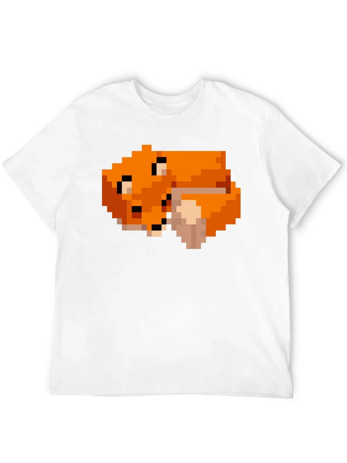 Pixel Art Fox Graphic Black Tee product image 11