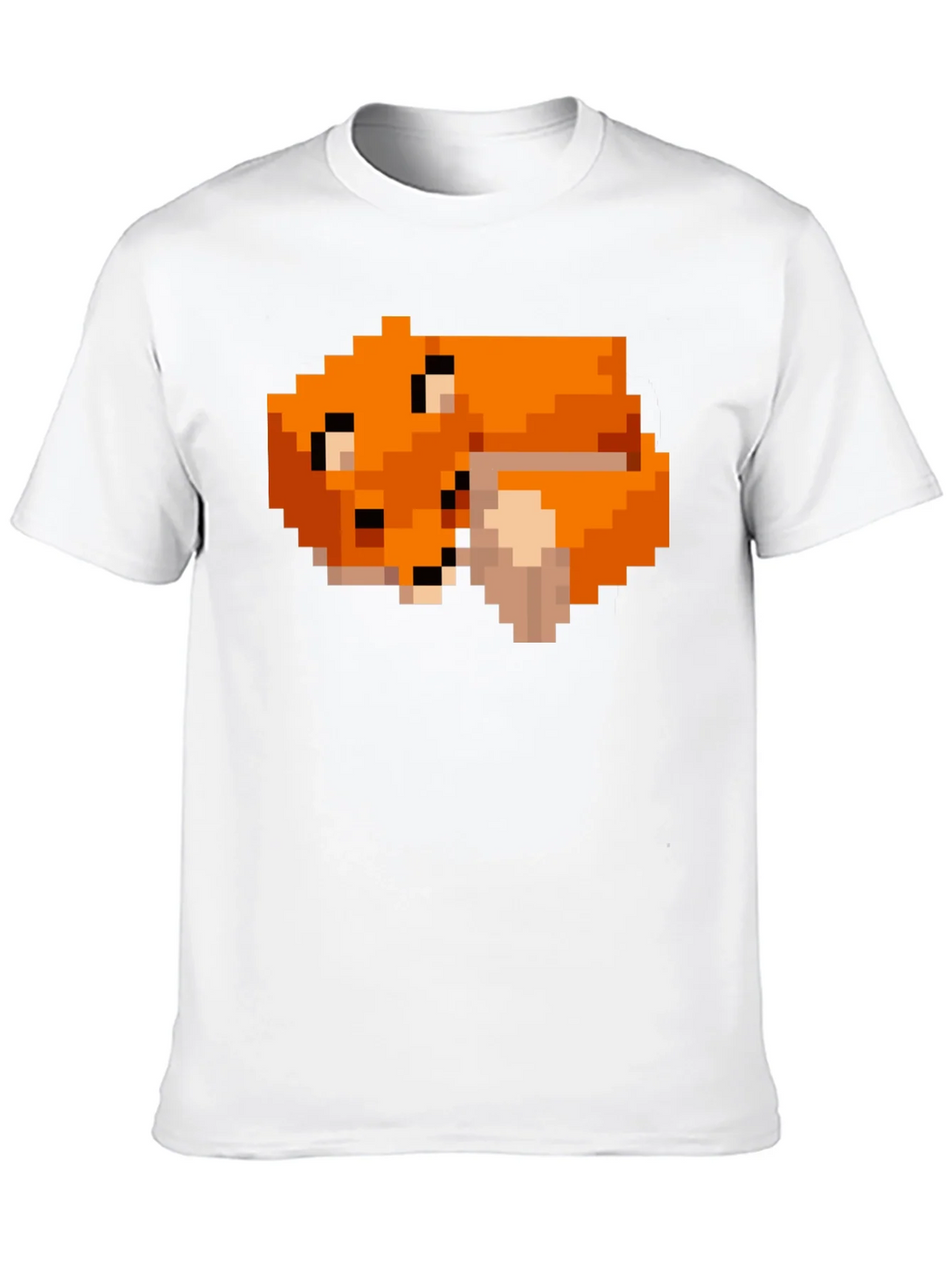 Pixel Art Fox Graphic Black Tee product image 9