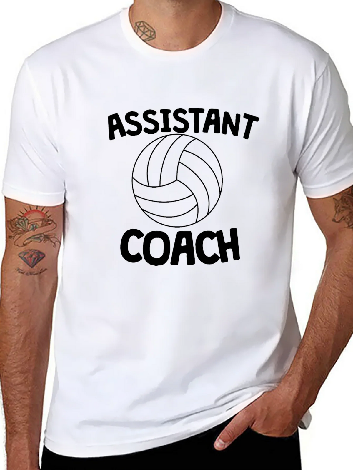 Assistant Coach Volleyball Graphic Tee product image 7