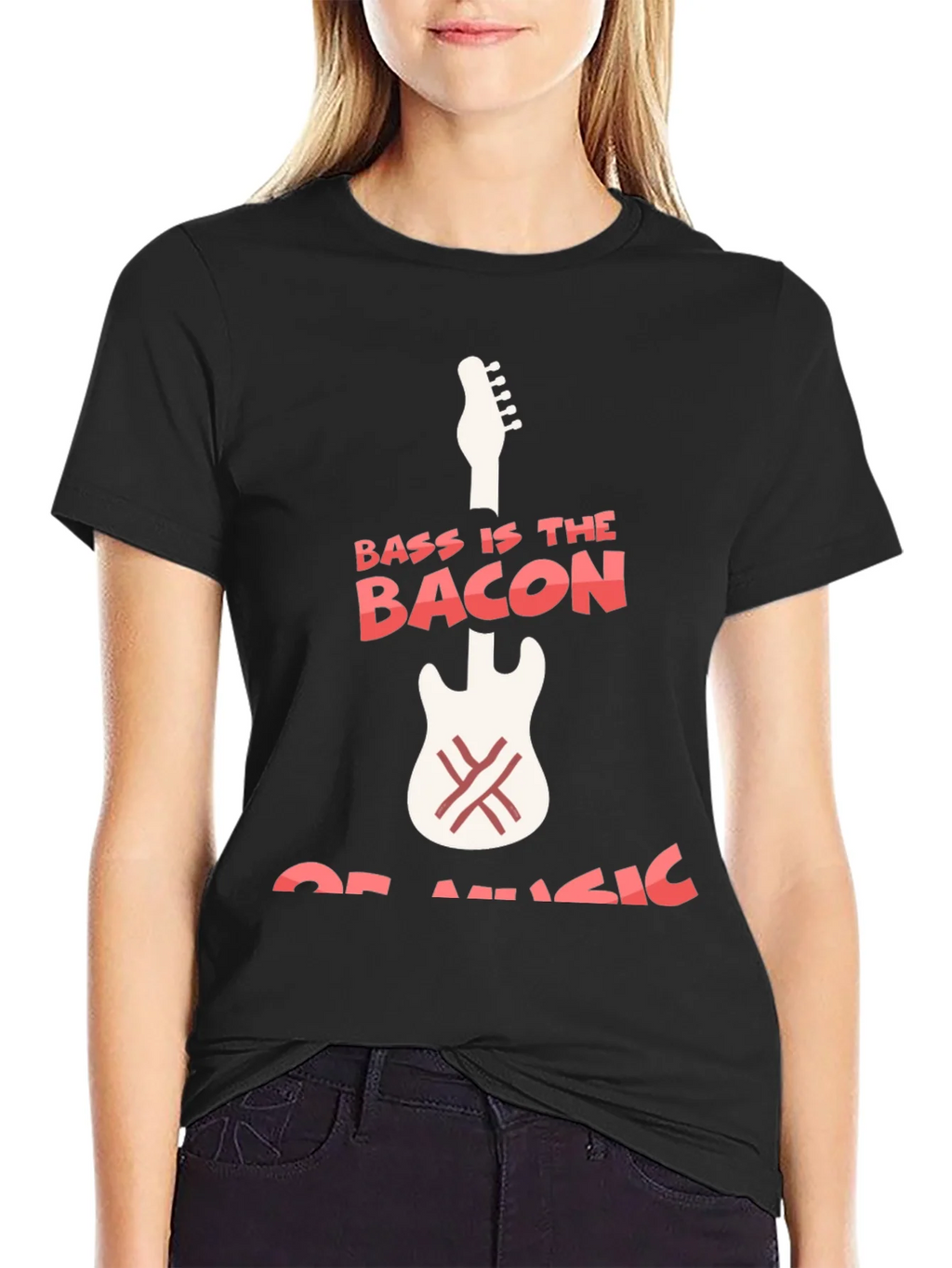 Bass Is The Bacon Of Music Graphic T-Shirt product image 2