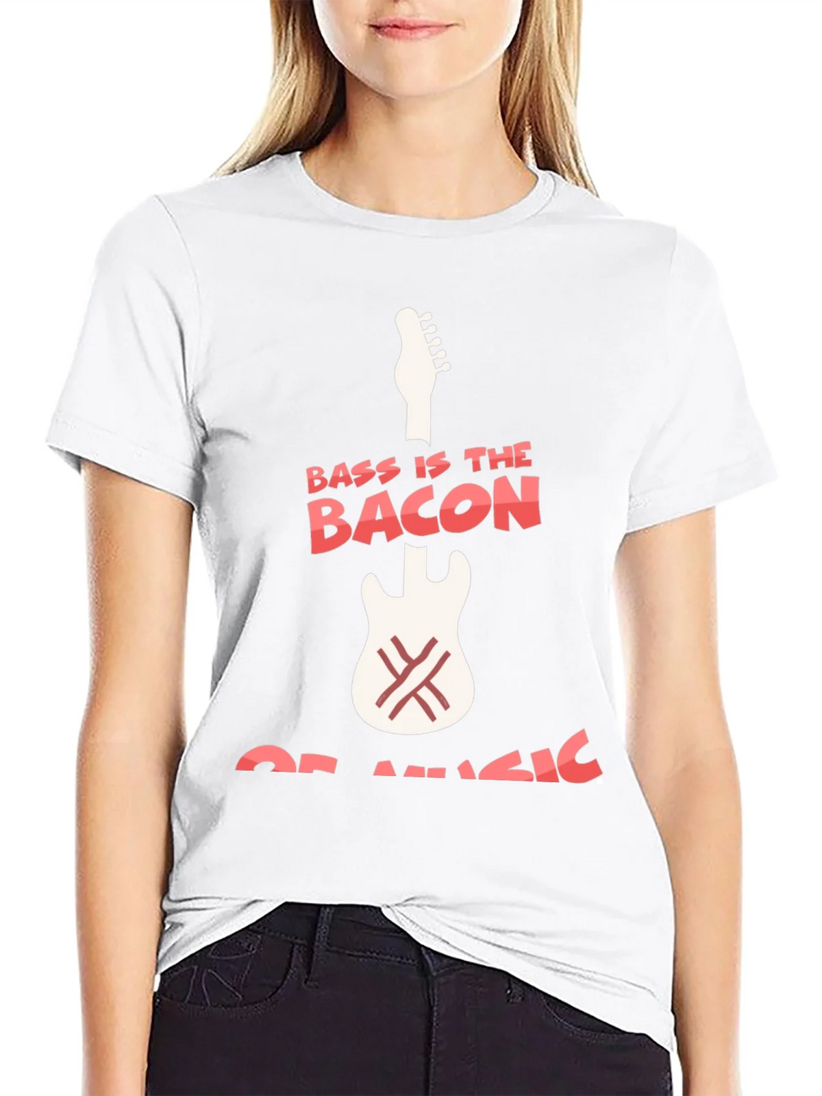 Bass Is The Bacon Of Music Graphic T-Shirt product image 8