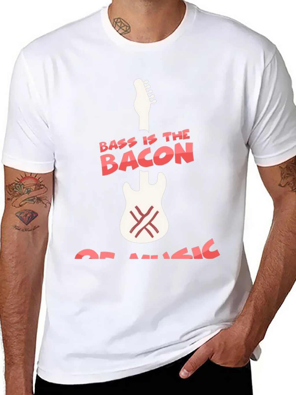 Bass Is The Bacon Of Music Graphic T-Shirt product image 7