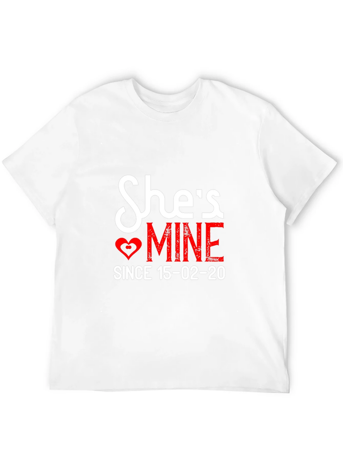 Shes Mine T-Shirt Anniversary Valentines Day product image 11