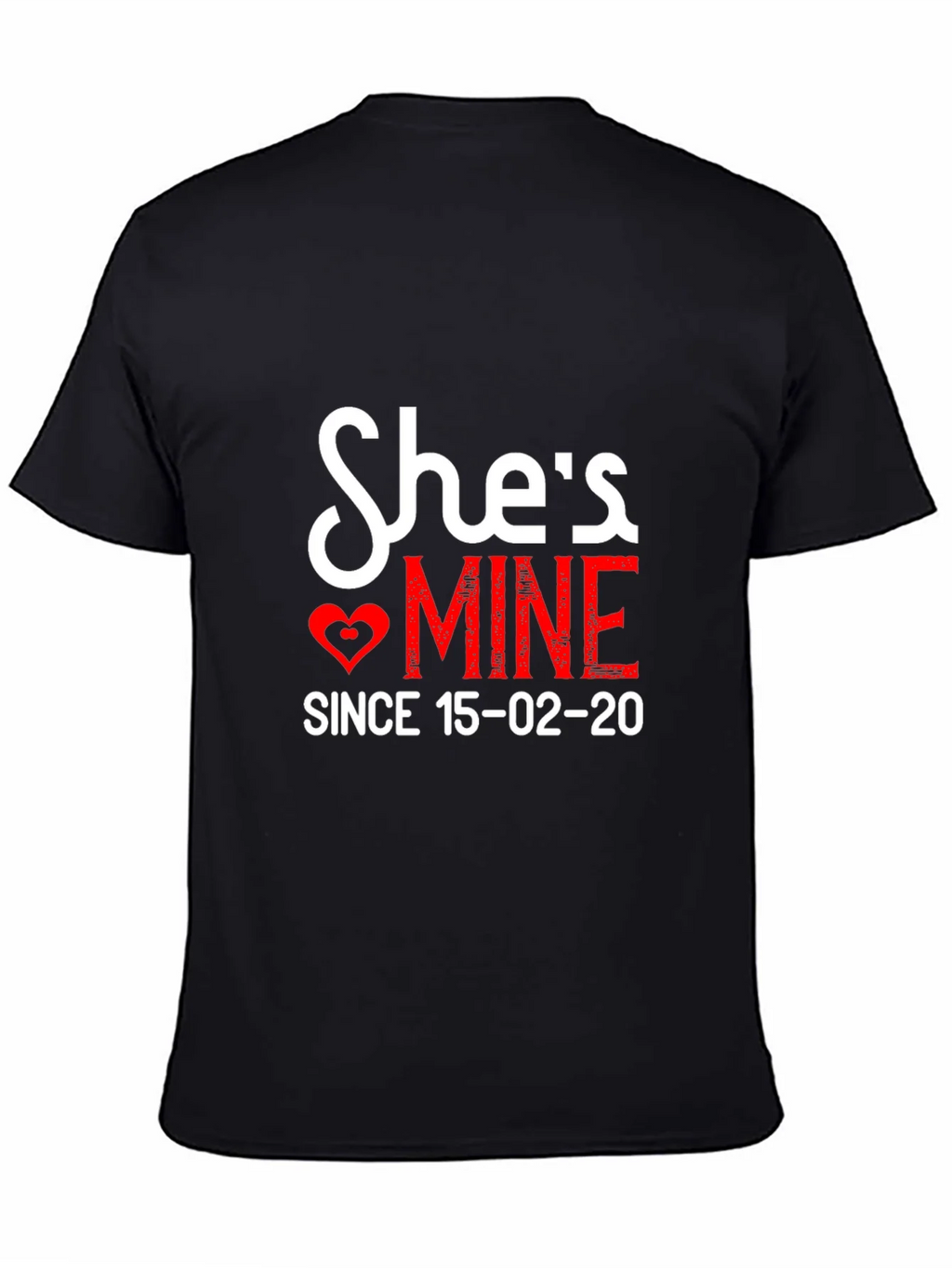 Shes Mine T-Shirt Anniversary Valentines Day product image 4
