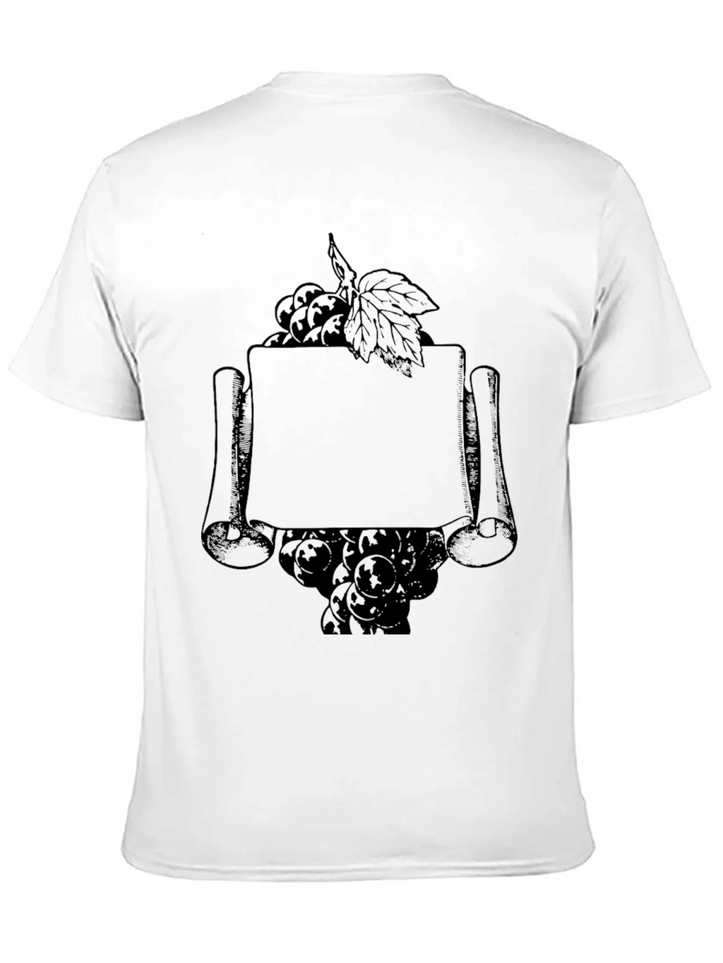 Vintage Grape Scroll Mens Black T-Shirt product image 10