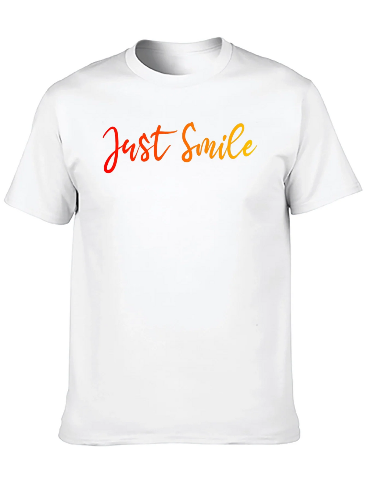 Just Smile Graphic Tee - Stylish & Comfortable Black T-Shirt product image 6