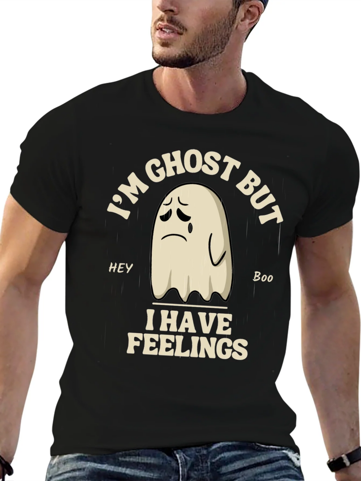 Im Ghost But I Have Feelings Graphic T-Shirt product image 6