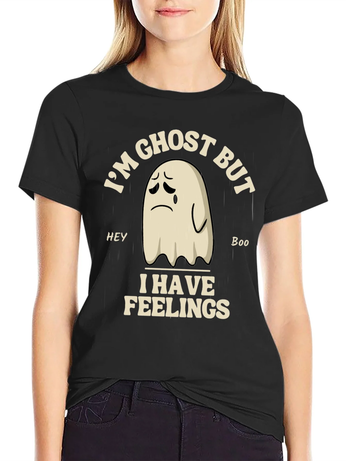 Im Ghost But I Have Feelings Graphic T-Shirt product image 2