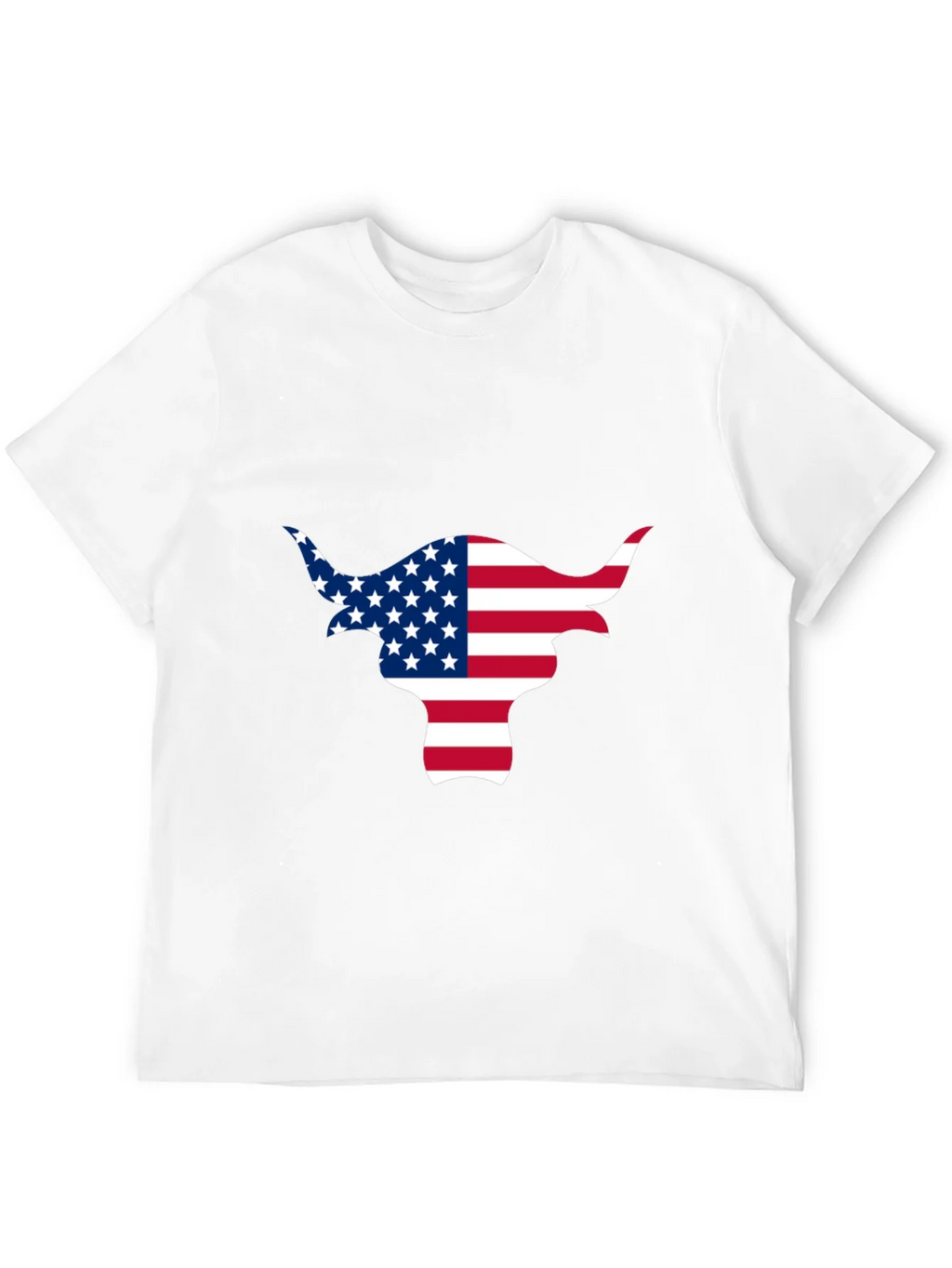 American Flag Bull Graphic Black Tee product image 11