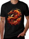 Fiery Dragon Graphic Tee - Mens Black T-Shirt product image 1