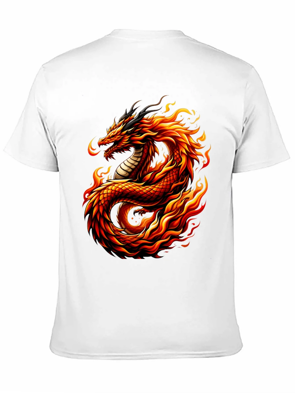 Fiery Dragon Graphic Tee - Mens Black T-Shirt product image 10