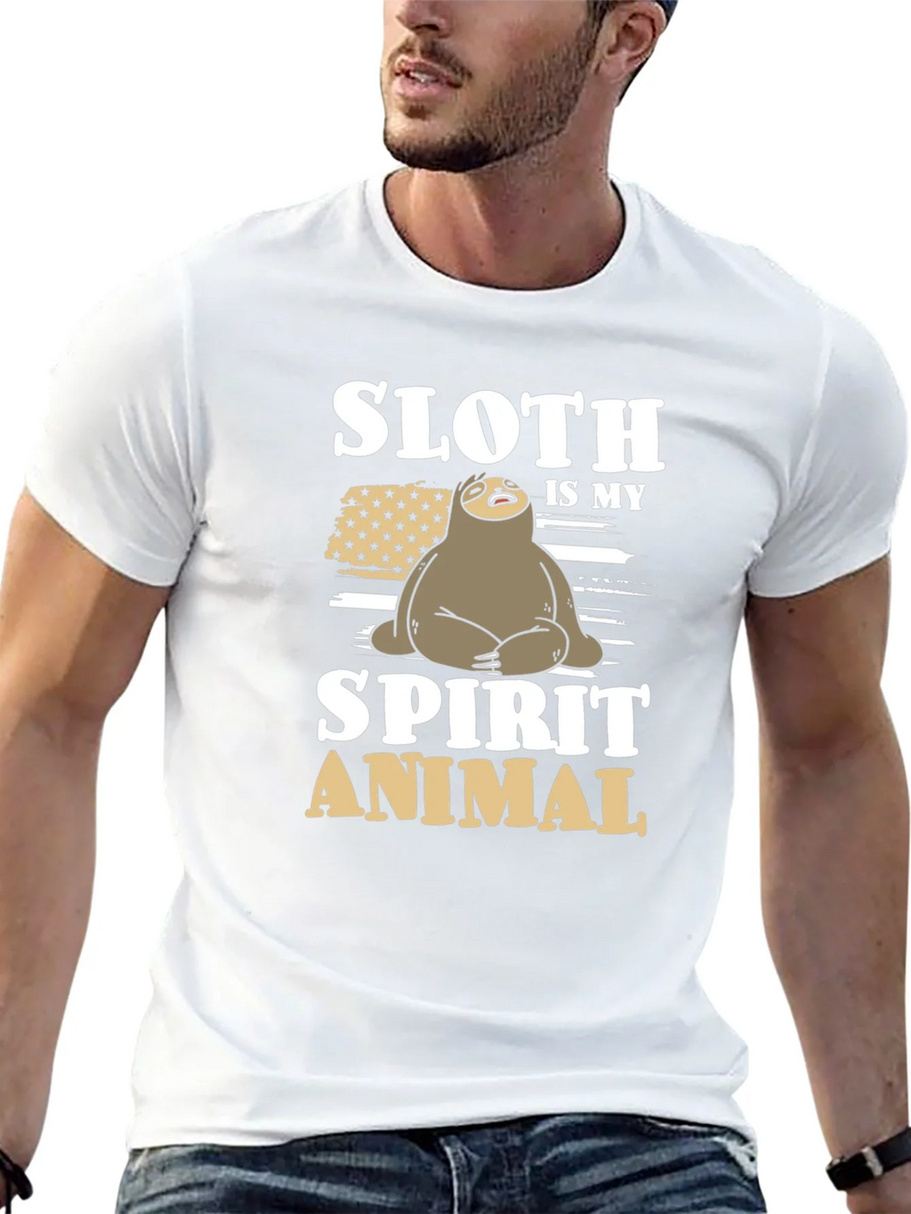 Sloth Spirit Animal Graphic Tee product image 8