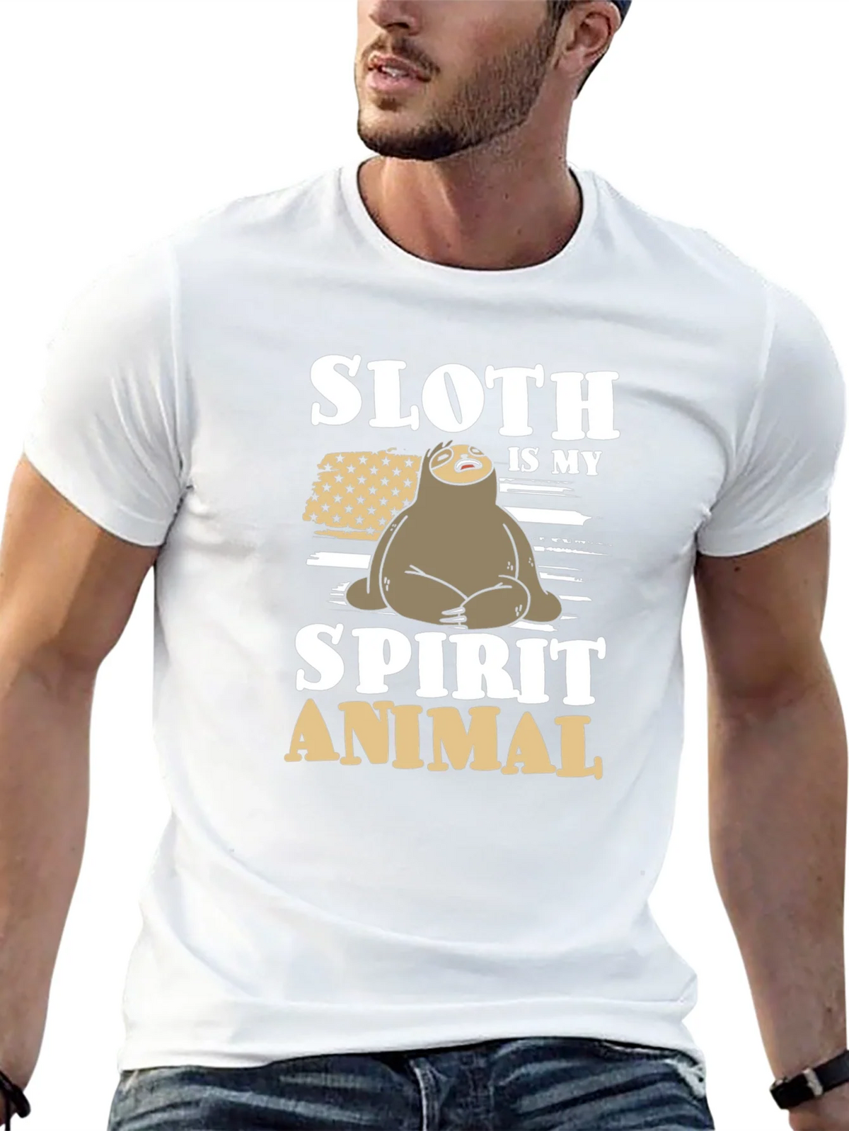 Sloth Spirit Animal Graphic Tee product image 8