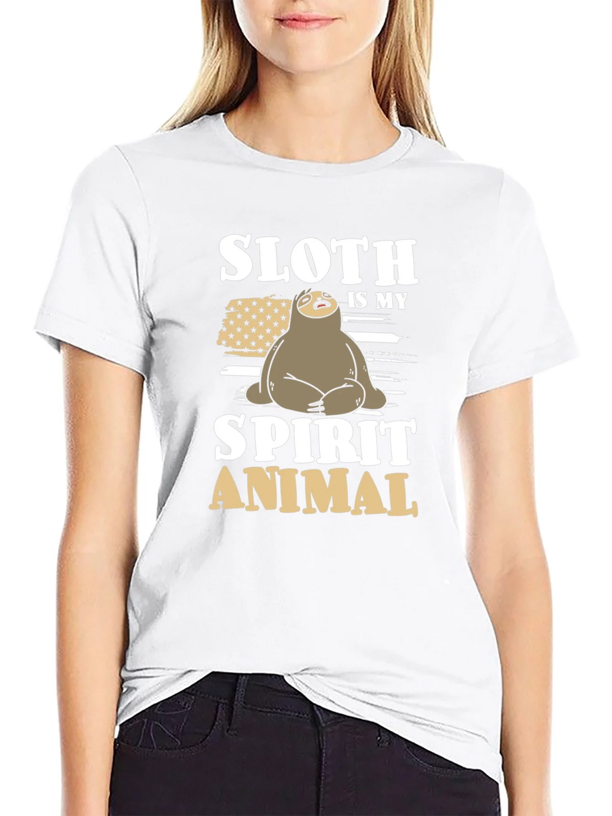 Sloth Spirit Animal Graphic Tee product image 5