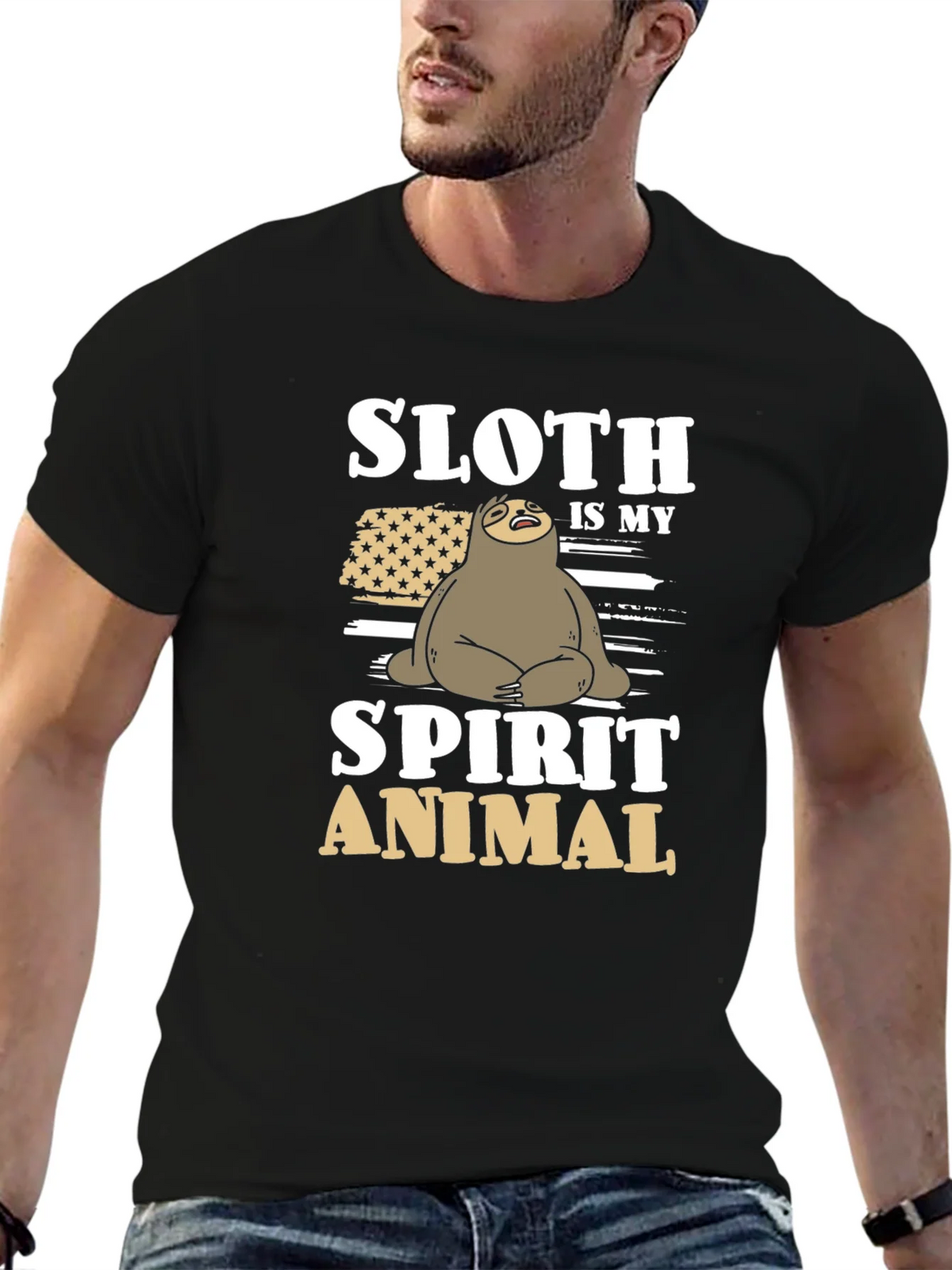 Sloth Spirit Animal Graphic Tee product image 4