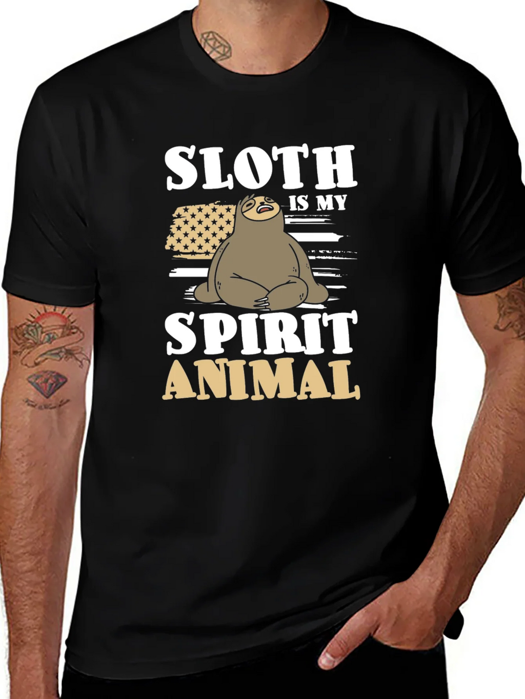 Sloth Spirit Animal Graphic Tee product image 1