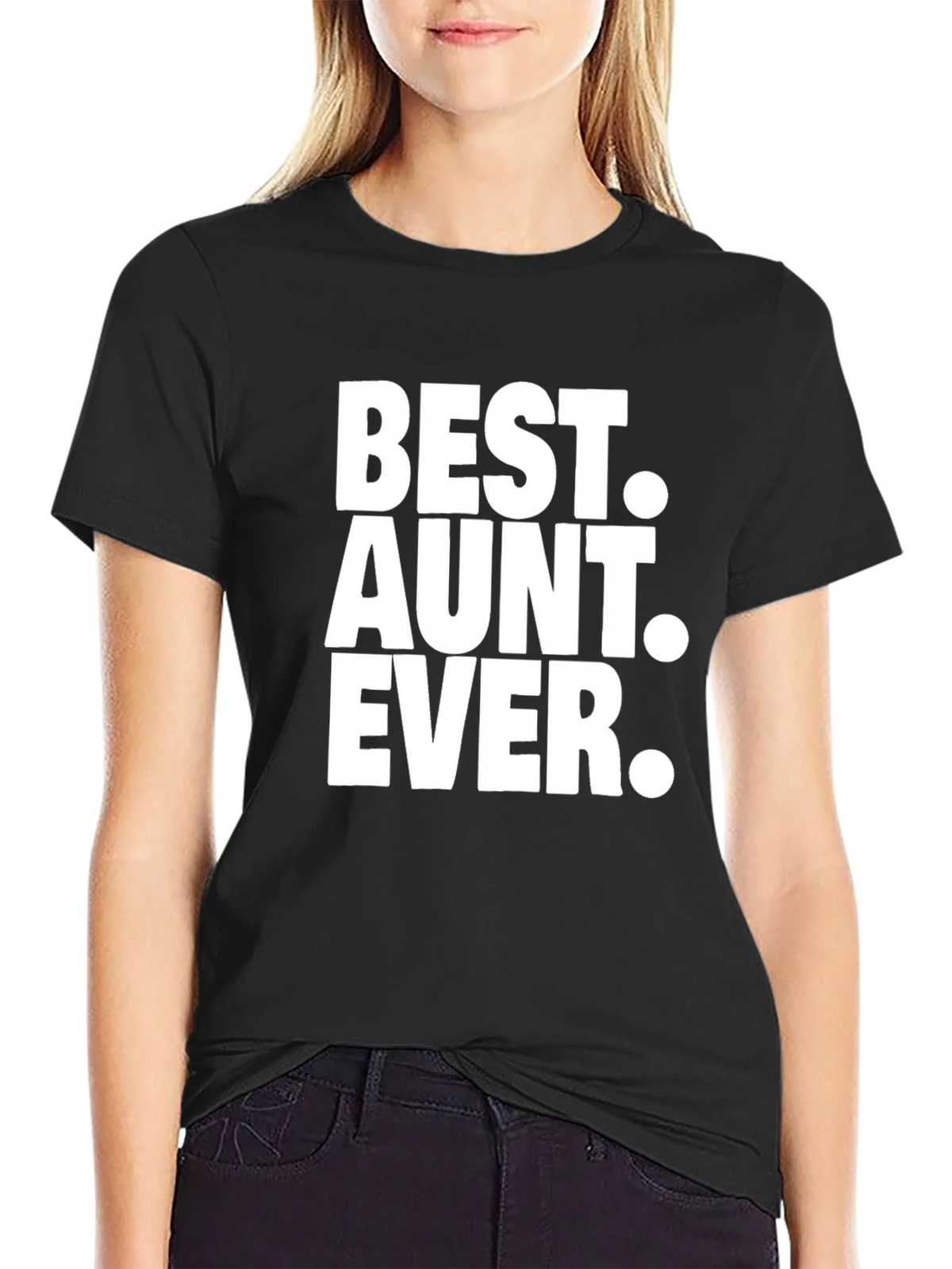 Best Aunt Ever Black T-Shirt product image 2