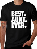Best Aunt Ever Black T-Shirt product image 1