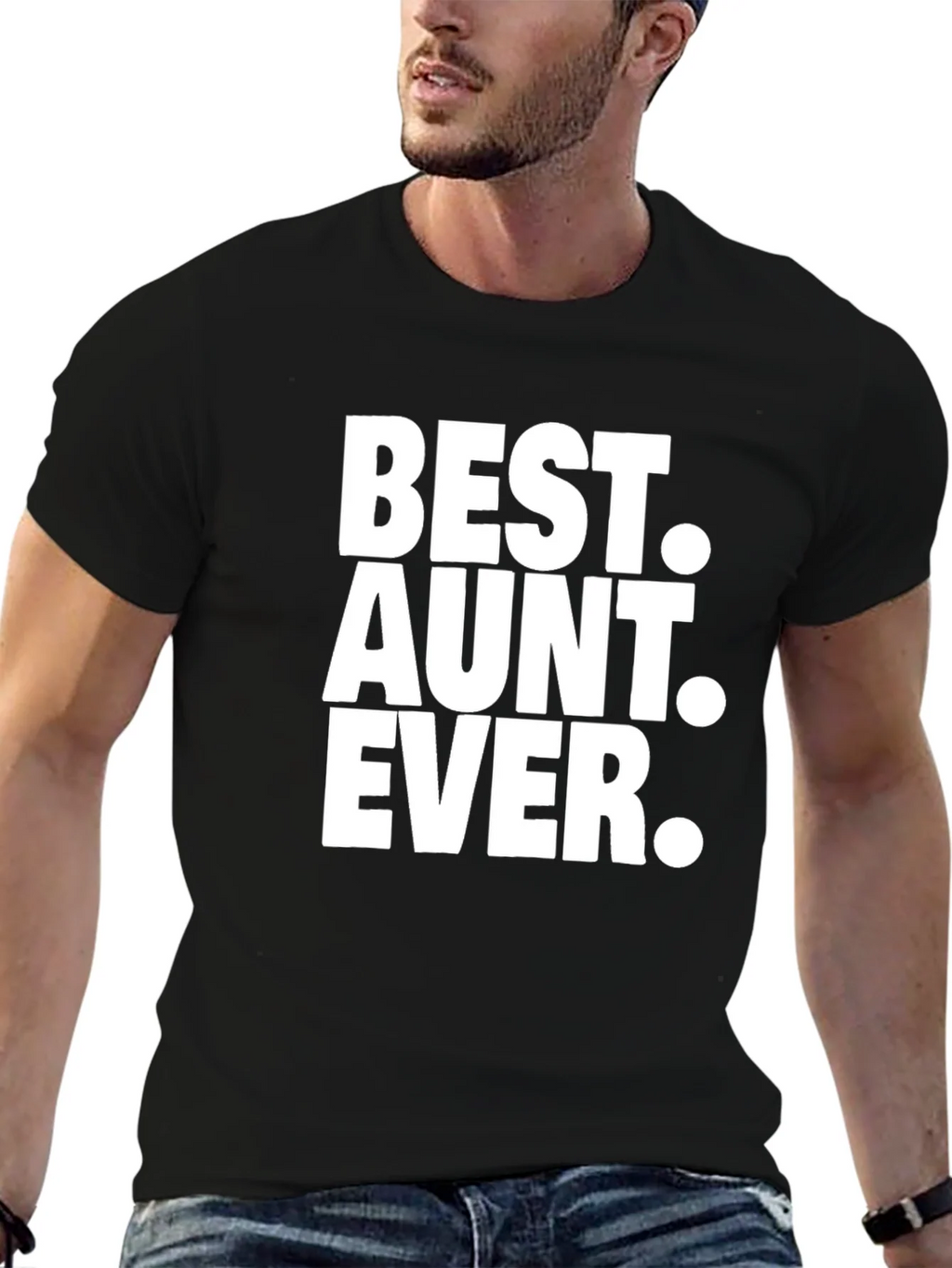 Best Aunt Ever Black T-Shirt product image 6