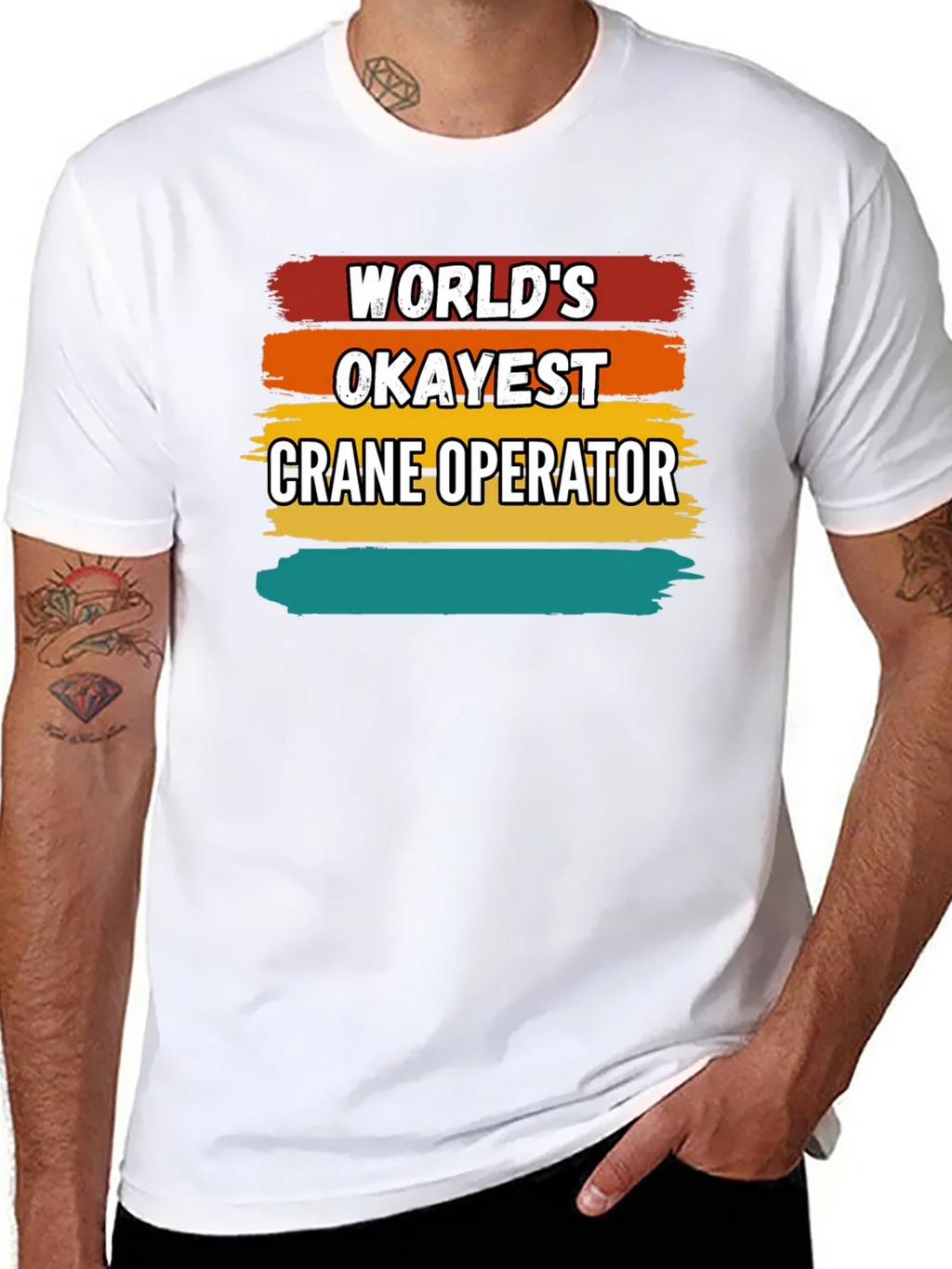 Worlds Okayest Crane Operator T-Shirt product image 7
