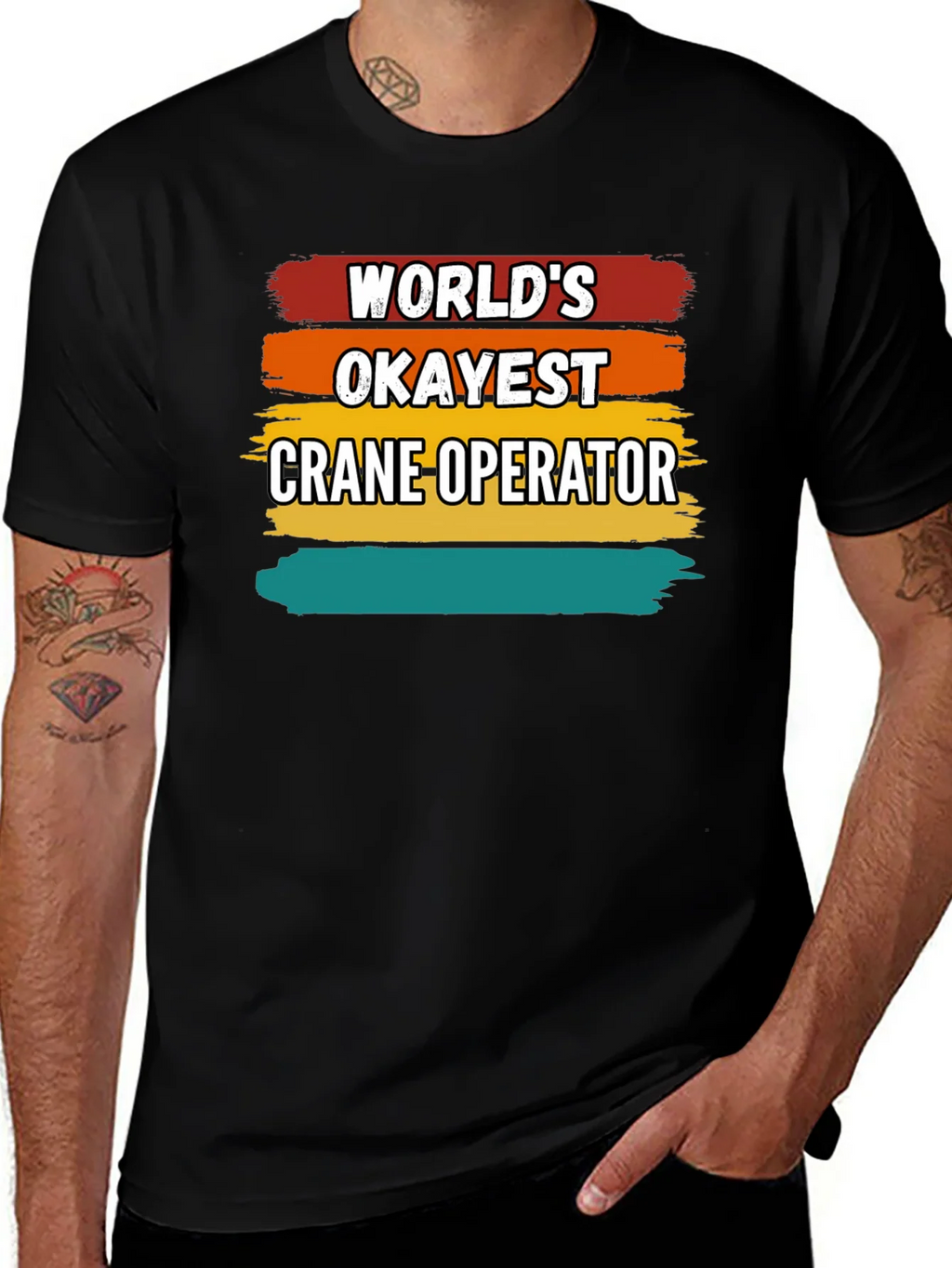 Worlds Okayest Crane Operator T-Shirt product image 1