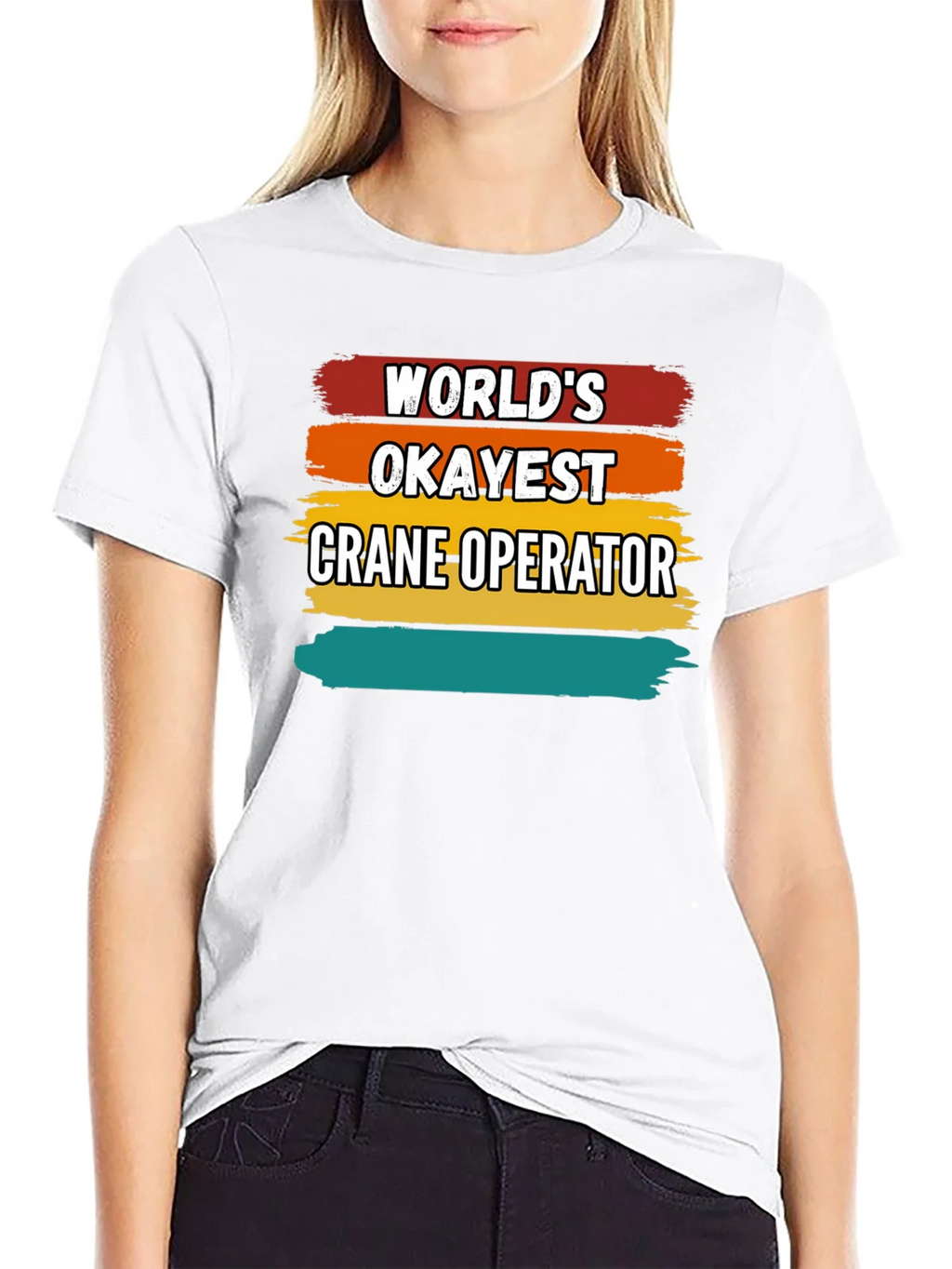 Worlds Okayest Crane Operator T-Shirt product image 8
