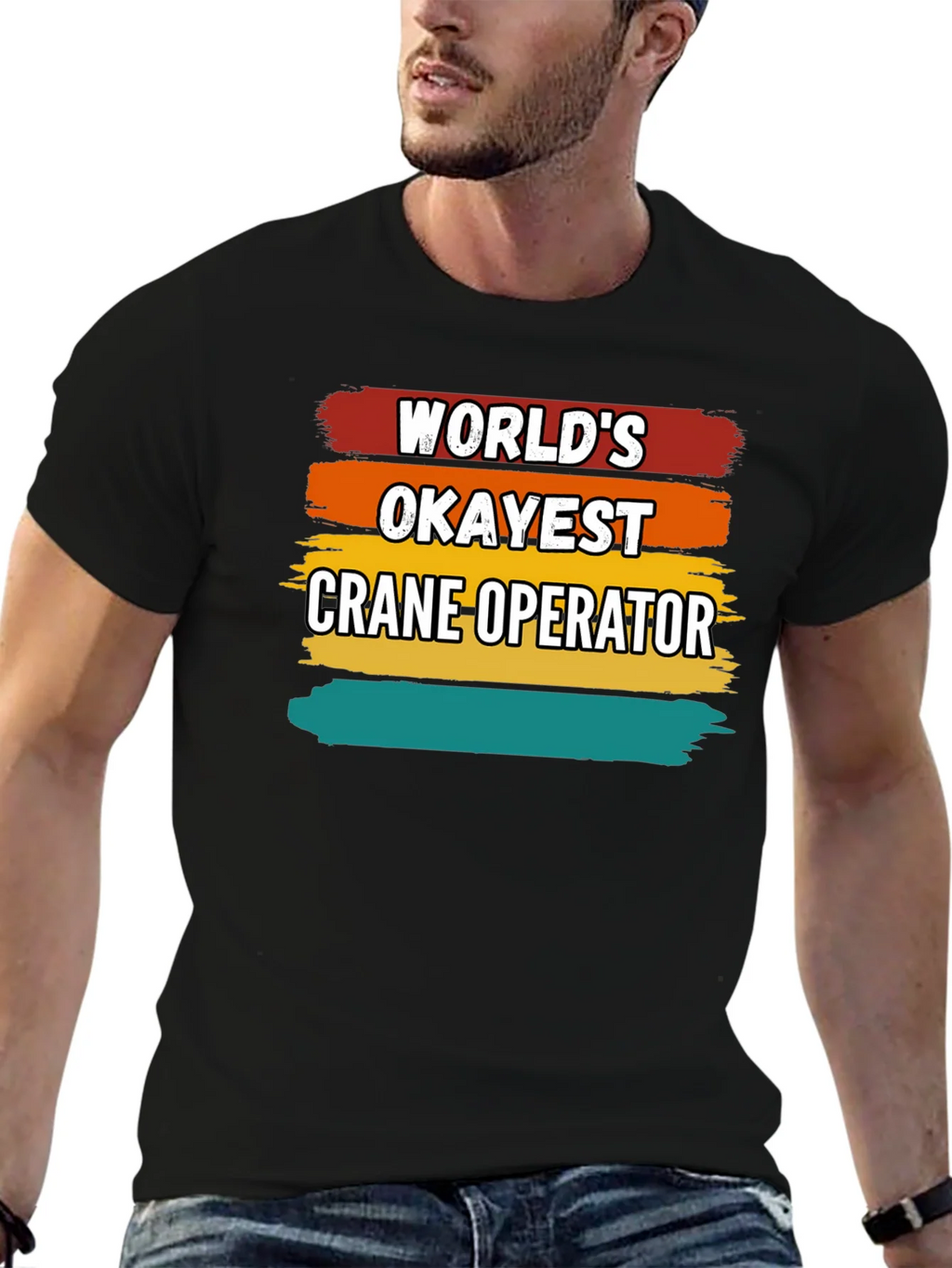 Worlds Okayest Crane Operator T-Shirt product image 6