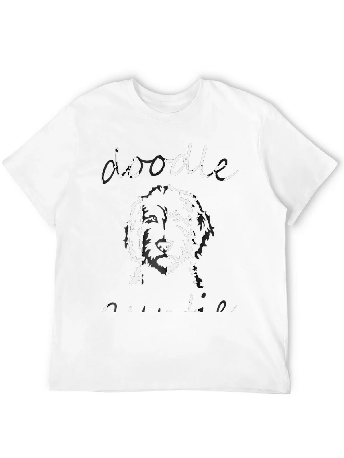 Doodle Outline T-Shirt - Unisex Black Tee product image 11
