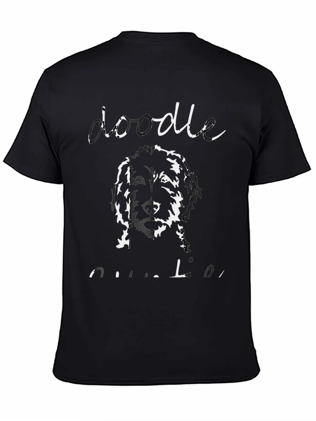 Doodle Outline T-Shirt - Unisex Black Tee product image 4