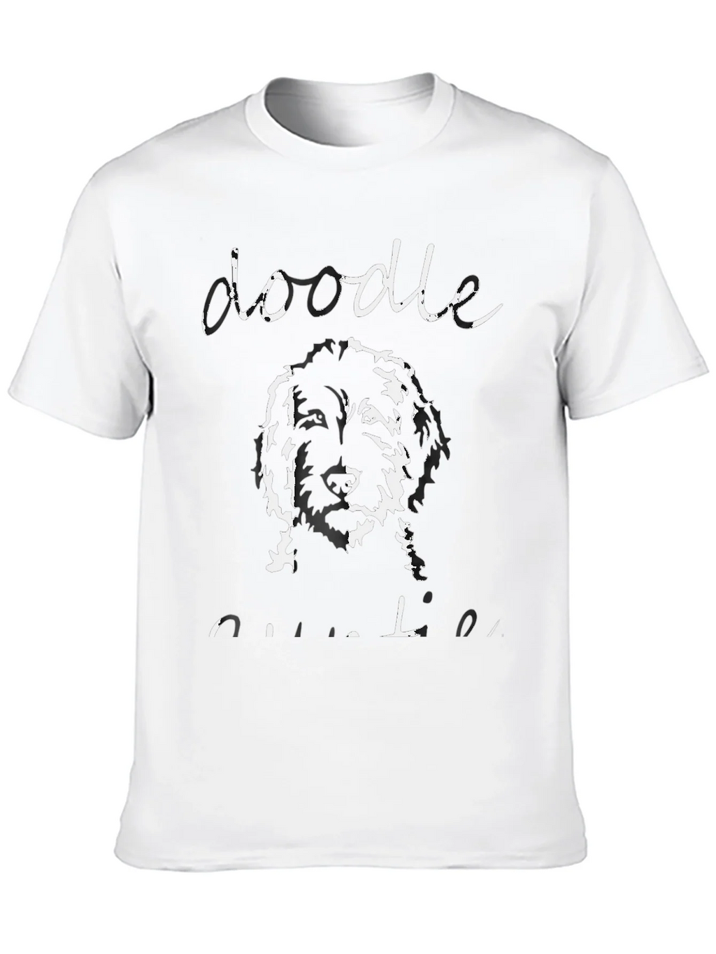 Doodle Outline T-Shirt - Unisex Black Tee product image 9