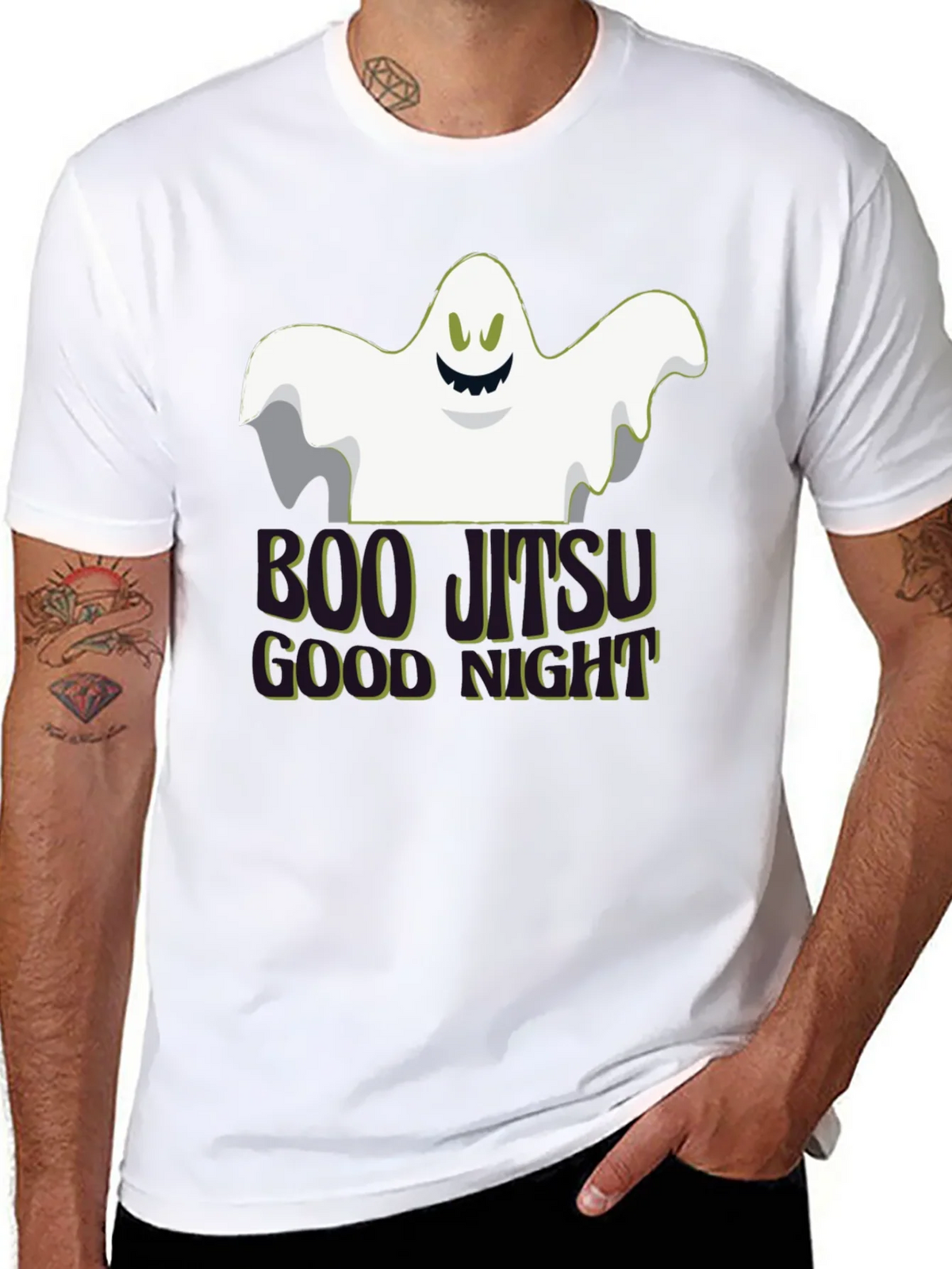 Boo Jitsu Halloween T-Shirt - Funny Ghost Design product image 7