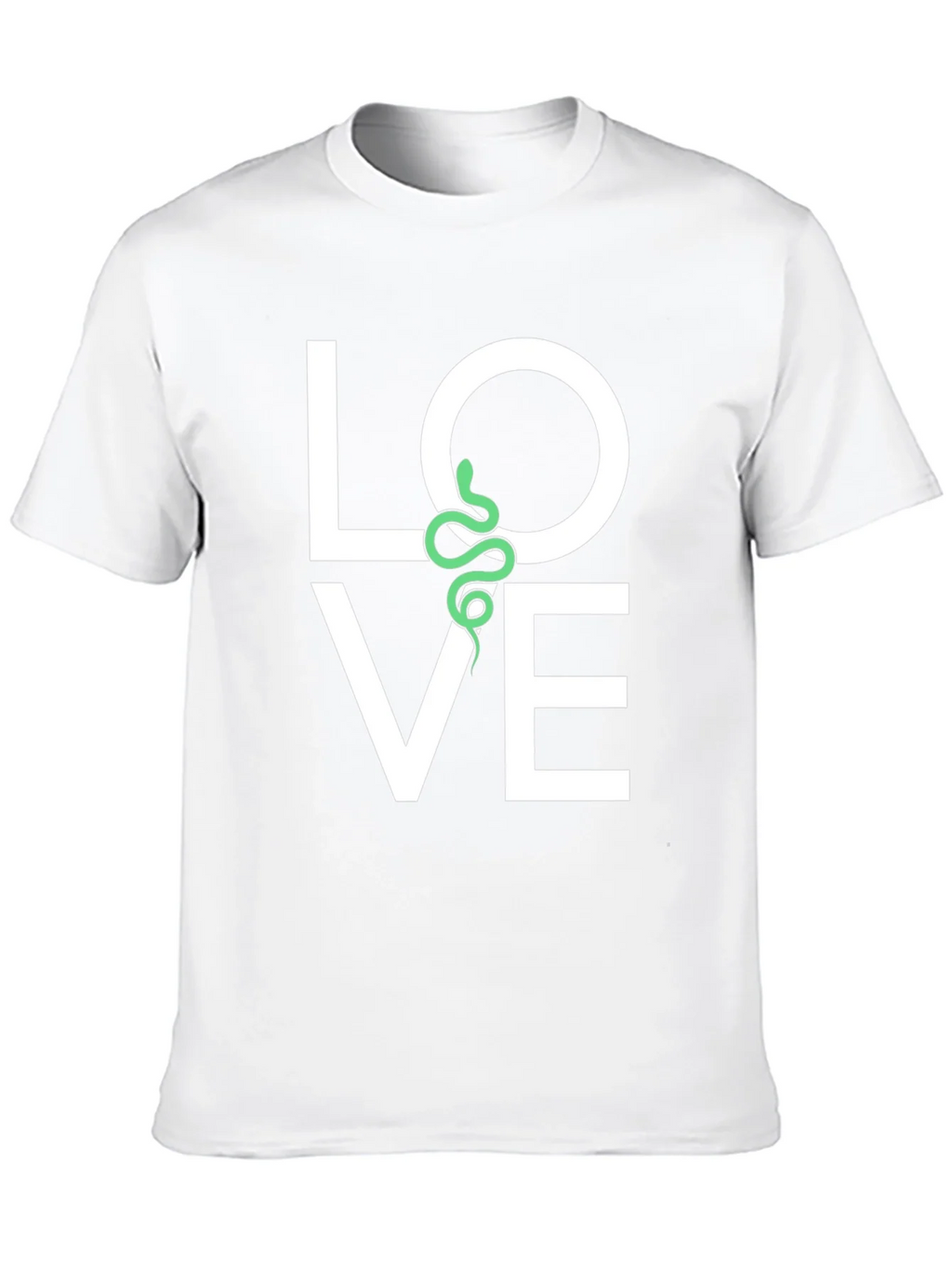 Love Snake Graphic Tee - Black Cotton T-Shirt product image 9