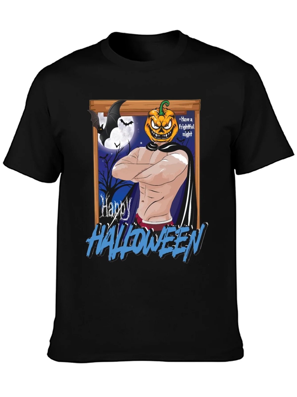 Happy Halloween Pumpkin Man T-Shirt product image 3