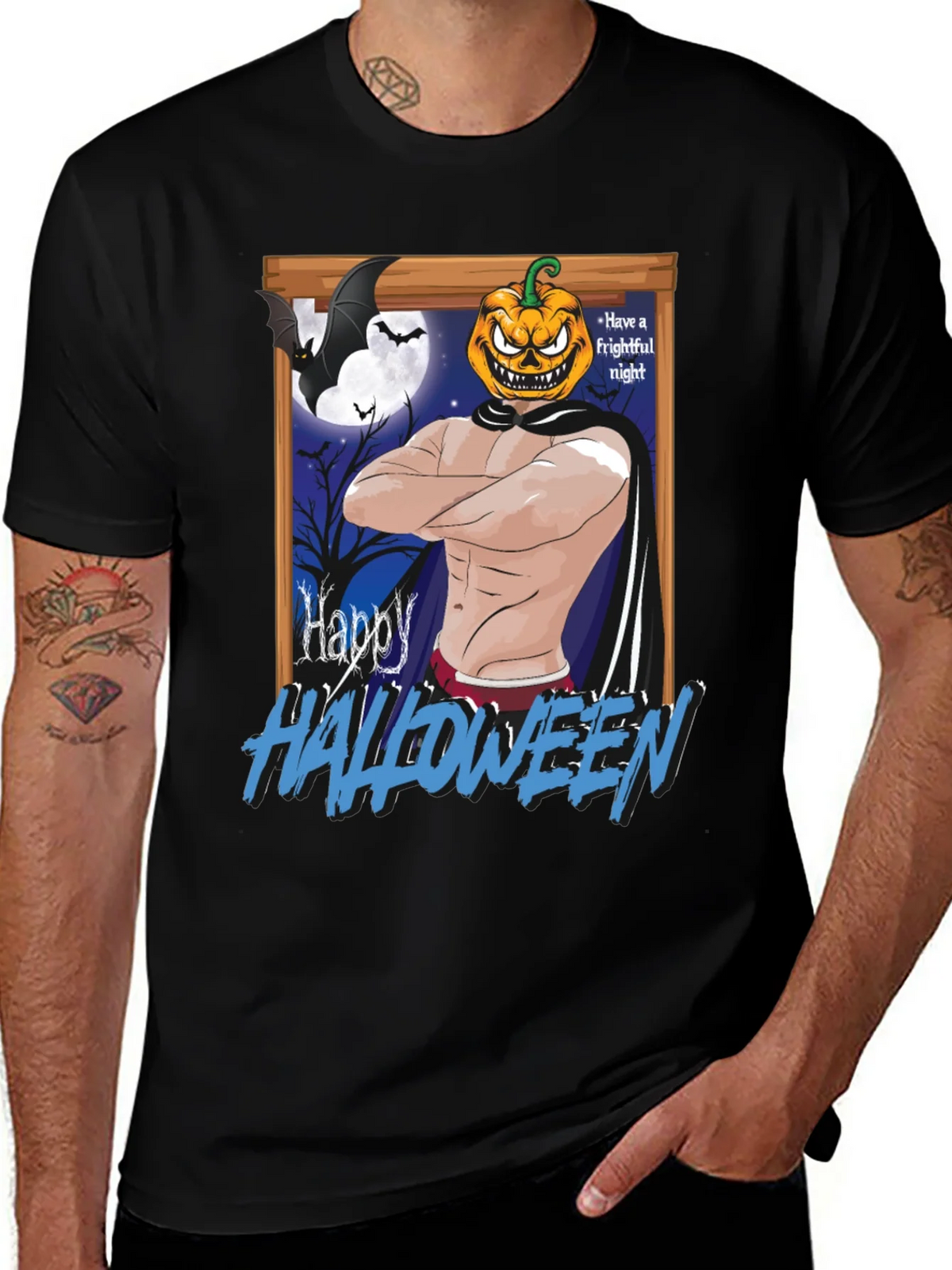 Happy Halloween Pumpkin Man T-Shirt product image 1