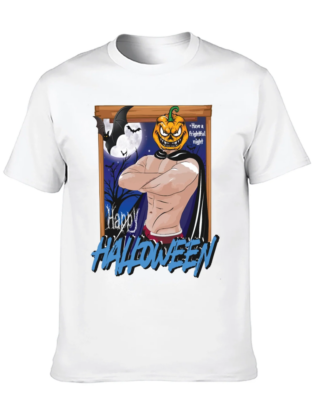 Happy Halloween Pumpkin Man T-Shirt product image 9