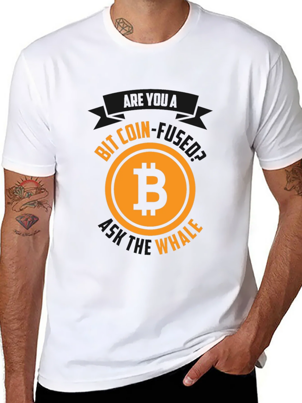 Bitcoin Whale Black Tee product image 1