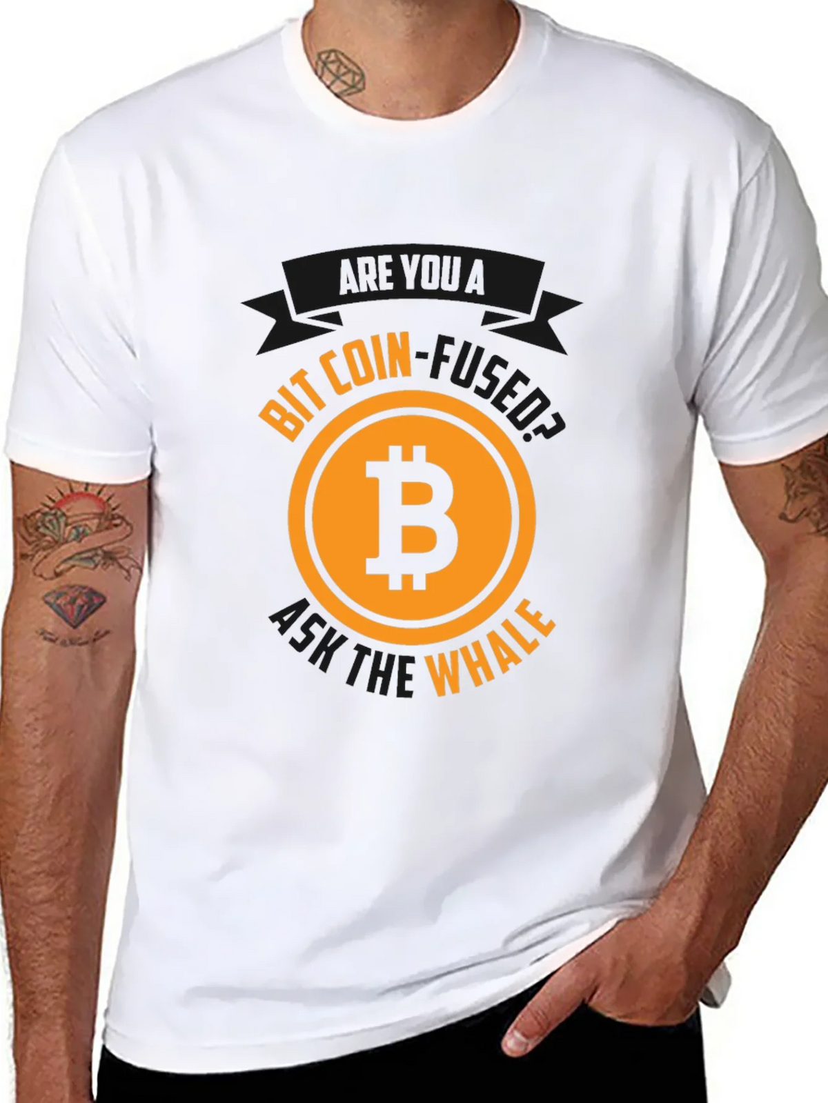 Bitcoin Whale Black Tee product image 1