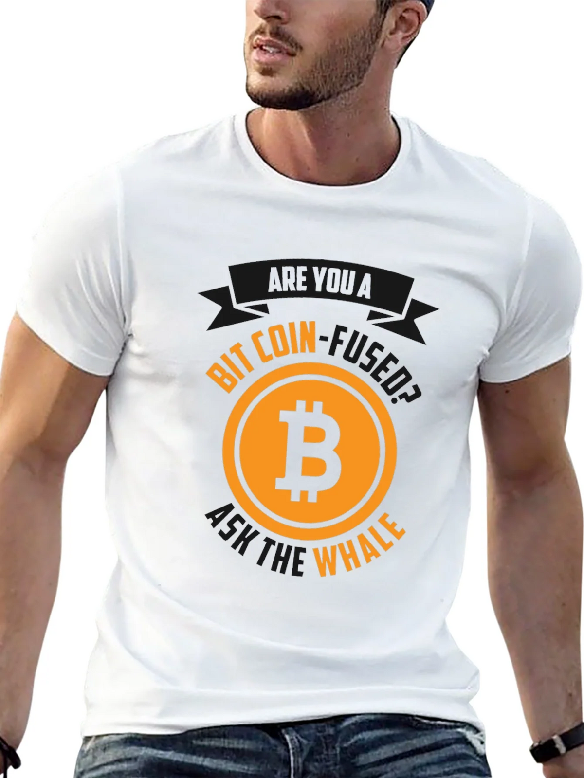 Bitcoin Whale Black Tee product image 2
