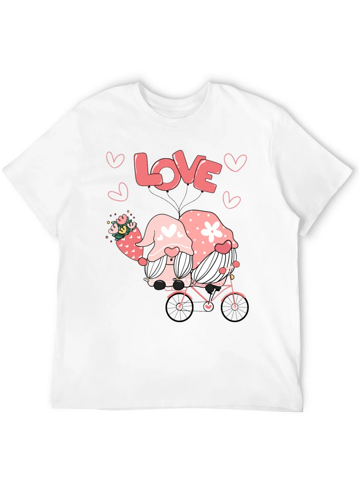 Love Gnomes on Bike Graphic Tee product image 9