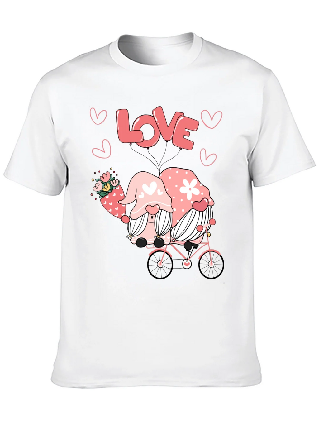 Love Gnomes on Bike Graphic Tee product image 7