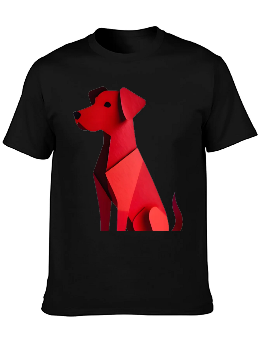 Geometric Dog Graphic Tee - Stylish Casual Wear product image 3