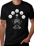 Alien Juggling Moon Faces Graphic T-Shirt product image 1