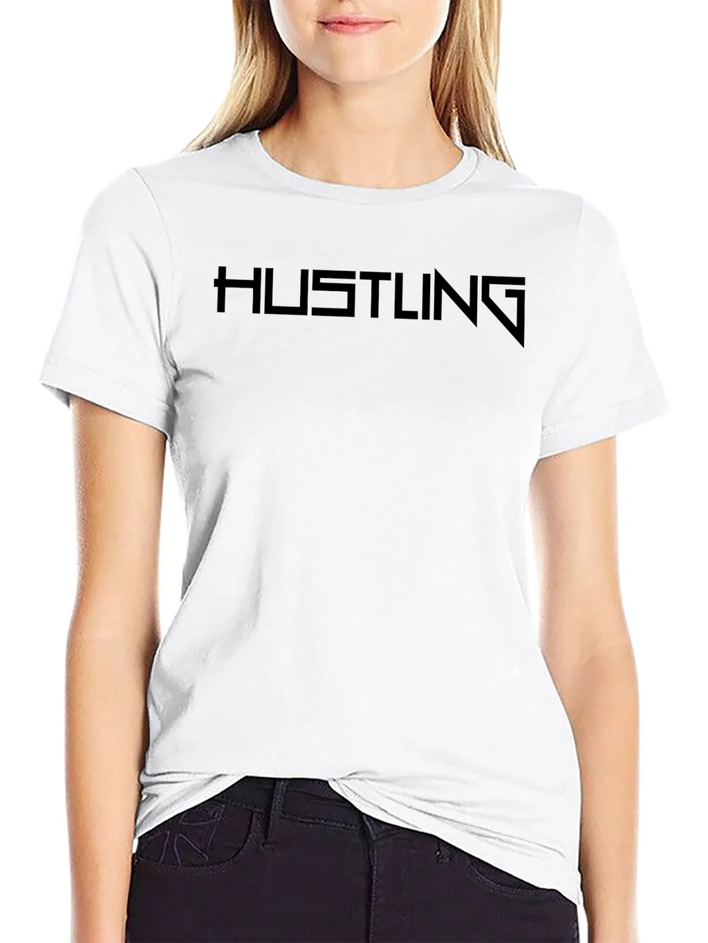 Hustling Black Graphic T-Shirt product image 8