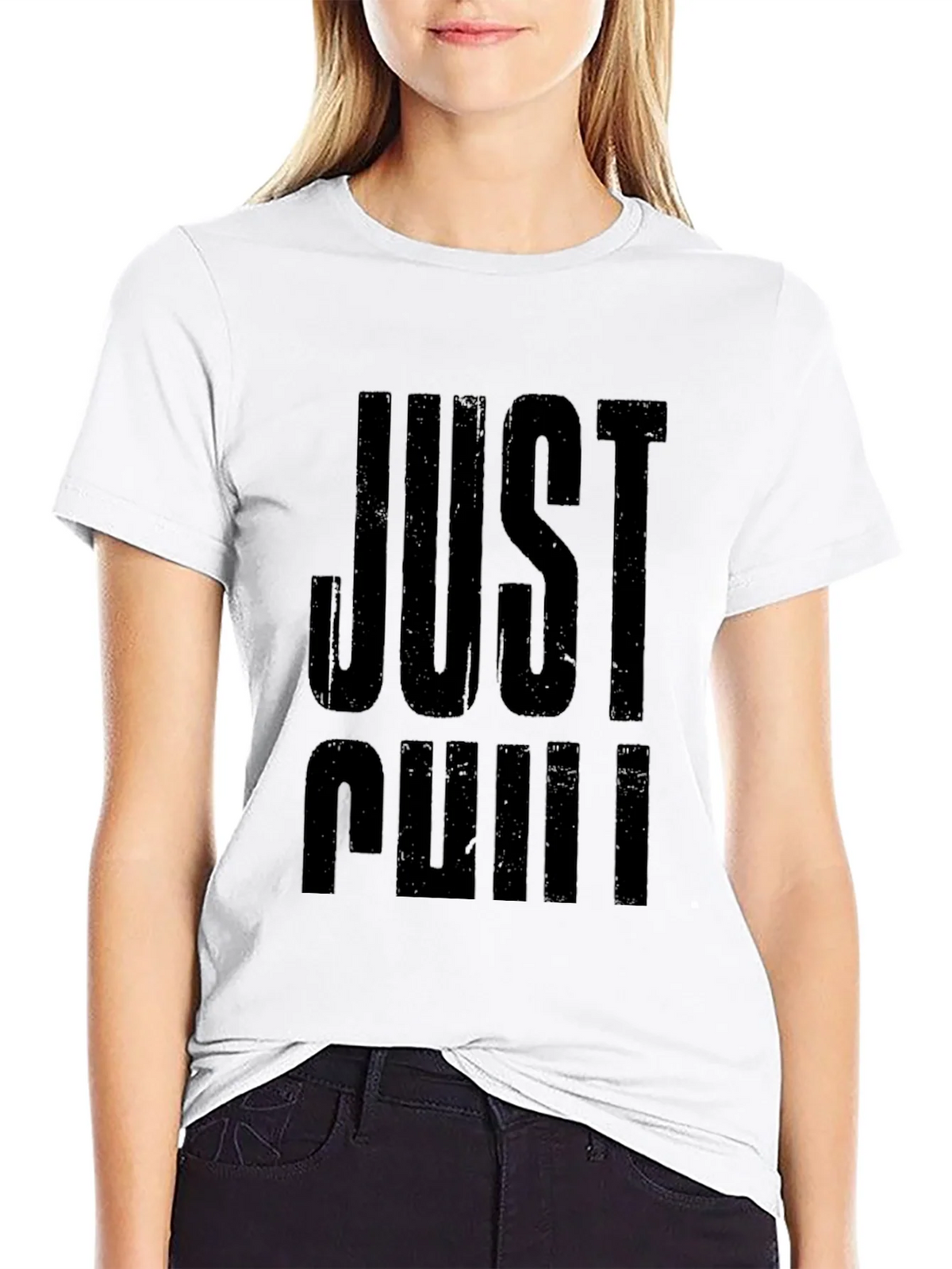 Just Chill Black Graphic Tee - Relaxed Fit product image 7