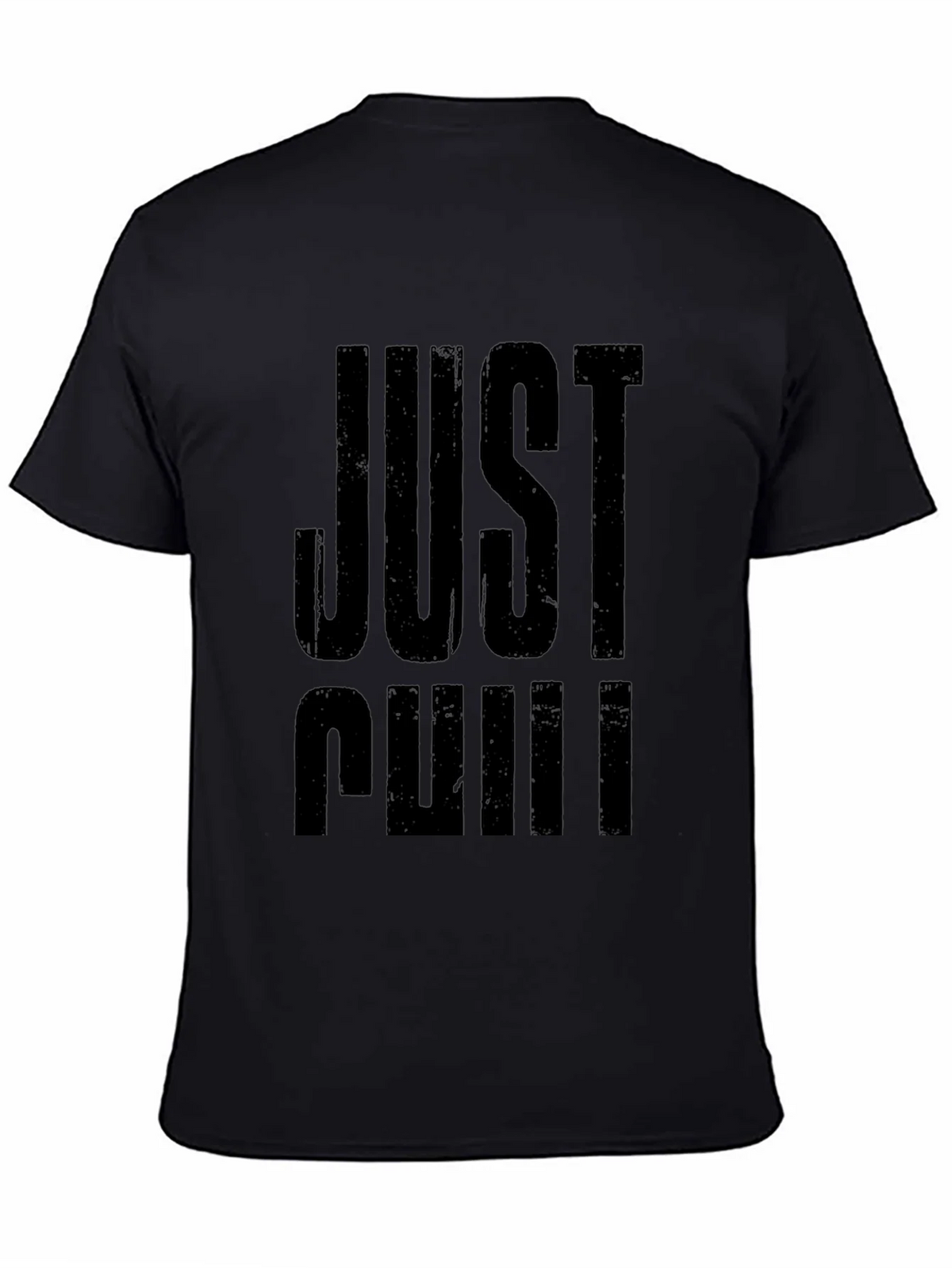 Just Chill Black Graphic Tee - Relaxed Fit product image 3