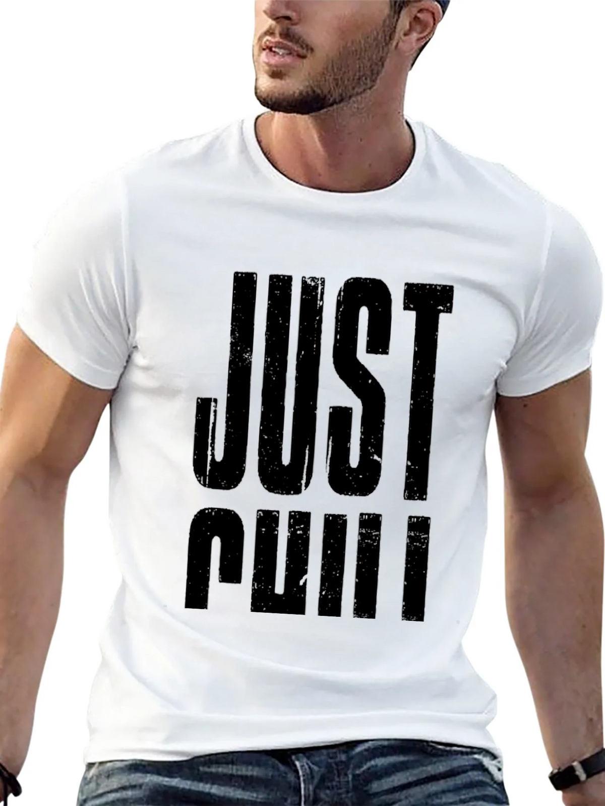 Just Chill Black Graphic Tee - Relaxed Fit product image 11