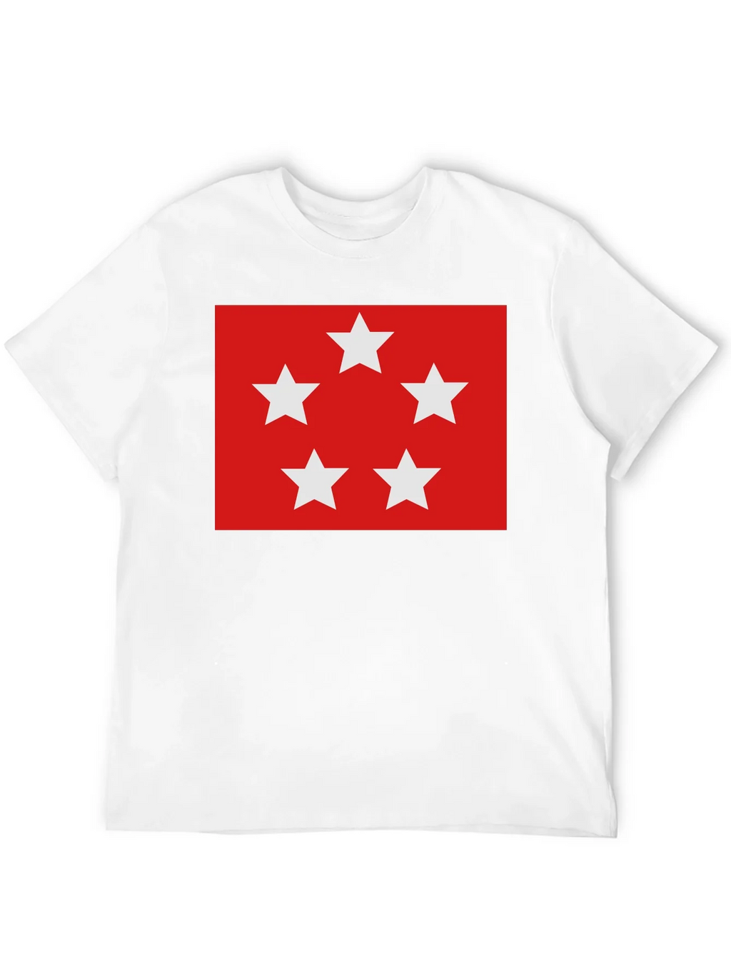 Red Five Star T-Shirt - Soft Cotton Blend Casual Wear product image 11