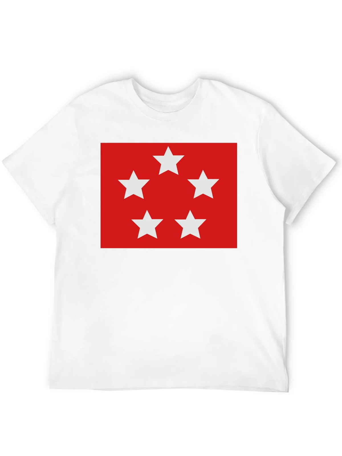 Red Five Star T-Shirt - Soft Cotton Blend Casual Wear product image 11