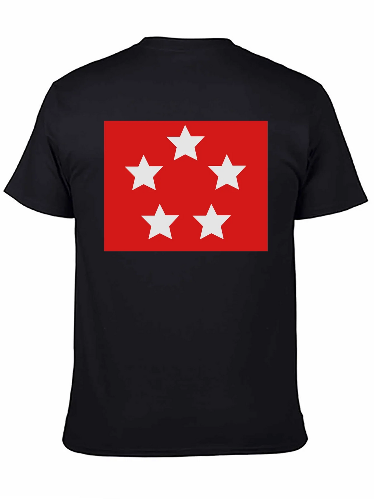 Red Five Star T-Shirt - Soft Cotton Blend Casual Wear product image 4